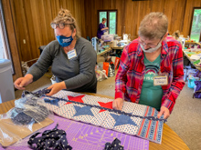 The Quilters: Cheryl - Receives binding from Christine